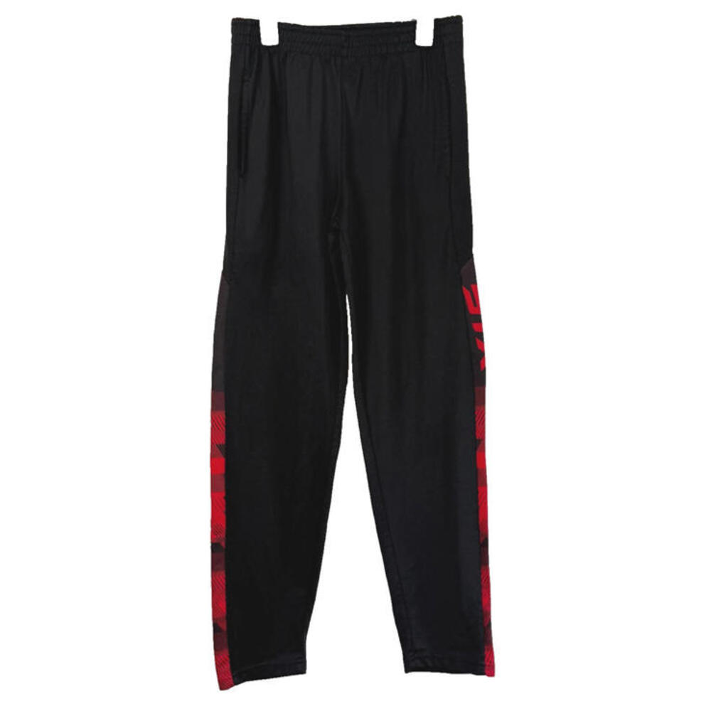 Stx Boys Pants Sz 14/16 Black and Red Logo Track Sports Athletic